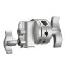 Neewer Multi Functional Heavy Duty 2.5-inch Grip Head Swivel Head Holder Mounting Adapter for Light Stand, Extension Boom Arm and Other Photographic Equipment with 1/2,1/4,3/8,5/8-inch Mount (Silver) view 1
