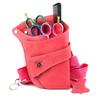 Haryali London Hairdressing Tool Belt - Pink Tool Belt Pouch - Sustainable Leather Hairdresser Bag - Multi Pocket Scissors Holder Barber Style - Adjustable Belt Pouch - Scissors Holder Pouch view 1