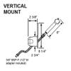 Scandvik White & SS Recessed Transom Shower Handle/Hose - Vertical/Horizontal Mount - 6' Hose view 2