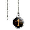 Scales of Justice Legal Lawyer Ceiling Fan and Light Pull Chain view 2