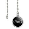 GRAPHICS & MORE Blessed Halo On Black Ceiling Fan and Light Pull Chain view 2