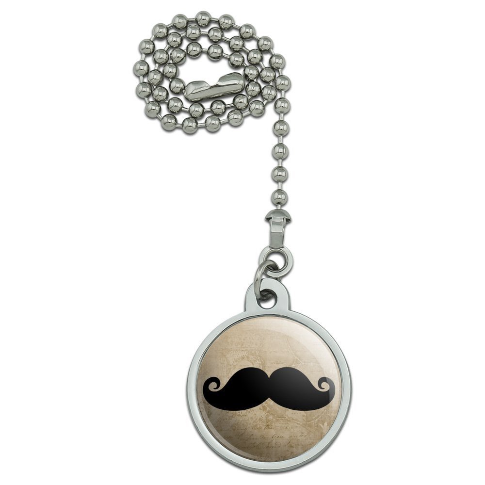 GRAPHICS & MORE Curly Mustache Ceiling Fan and Light Pull Chain