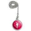 GRAPHICS & MORE Ballerina Silhouette with Butterflies Ceiling Fan and Light Pull Chain view 1