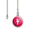 GRAPHICS & MORE Ballerina Silhouette with Butterflies Ceiling Fan and Light Pull Chain view 2