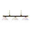 Z-Lite 200-3BRZ+SG-DMO14 3 Billiard Light, Bronze & Satin Gold view 1