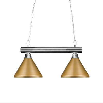 Z-Lite 155-2CH-MSG 2 Billiard Light, Chrome