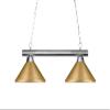 Z-Lite 155-2CH-MSG 2 Billiard Light, Chrome view 1
