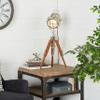 Deco 79 Industrial Metal Cylinder Desk Lamp, 13" x 13" x 30", Brown view 2