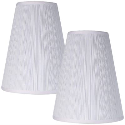 Pre-Assembled Large Mushroom Pleated Shades 9x16x14.5 (Spider) Set of 2