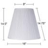 Pre-Assembled Large Mushroom Pleated Shades 9x16x14.5 (Spider) Set of 2 view 4