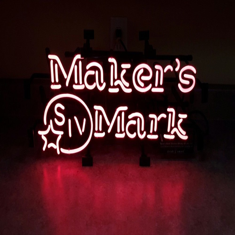 Desung New 24"x20" Maker Marks SIV Neon Sign Man Cave Bar Pub Beer Neon Lamp Real Glass Neon Light DX97