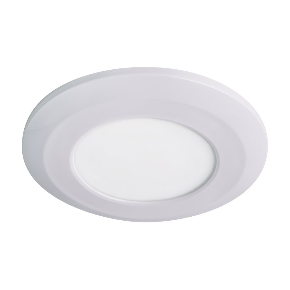 Armacost Lighting Wafer Thin LED Puck Light, Soft White Light (3000K), Brilliant White Finish 214411