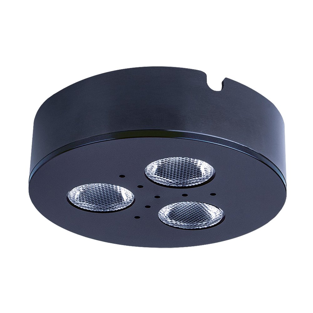 Armacost Lighting TriVue Under Cabinet LED Puck Light Recessed Downlight, 2700K, Matte Black, 213313