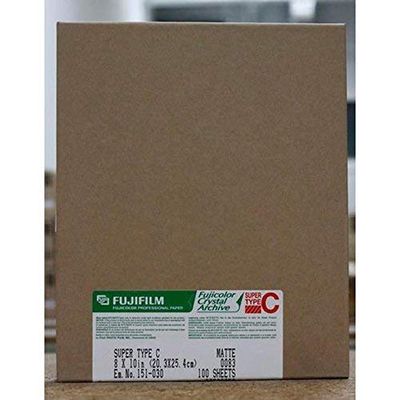 Fujifilm Fujicolor Crystal Archive Super Type II Color Enlarging Paper - 8x10"-100 Sheets - Matte Surface.