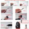 Evertech Professional Coaxial Crimping Tool + 50 Pcs BNC Male Crimp On Connector for Siamese RG59 view 2