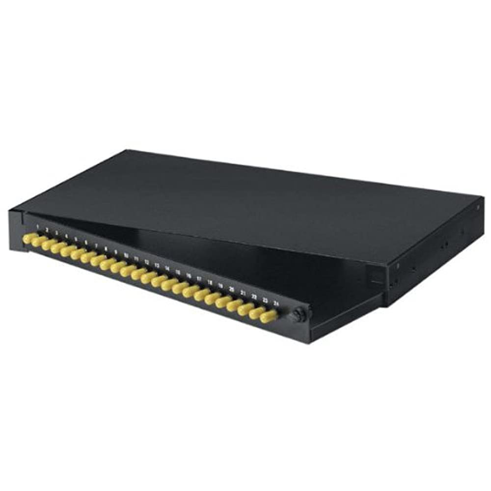 Black Box RACKMOUNT Fiber Panels, 1U, Loaded W/