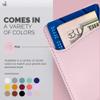Wallaroo Premium Leather Cell Phone Wallet Stick On - Android and iPhone Wallet and Card Holder for Women and Men - Durable with Non-Slip Lining Secures Up to 3 Cards view 4
