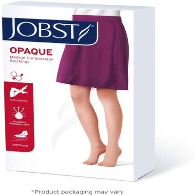 PACK OF 3 EACH JOBST 115272 OPAQUE KNEE BEIGE LG20/30 PT#35664152727