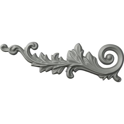 Ekena Millwork 15 3/4"W x 5 1/8"H x 1 1/8"P Robin Scroll Onlay, Left