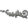 Ekena Millwork 15 3/4"W x 5 1/8"H x 1 1/8"P Robin Scroll Onlay, Left view 1