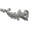 Ekena Millwork 15 3/4"W x 5 1/8"H x 1 1/8"P Robin Scroll Onlay, Left view 2