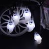 LEDMOMO Halloween String Lights ,20ft 30-LED Ghost Solar Light String for Outdoor and Indoor Patio Garden Porch Party Decoration (Pure White) view 4