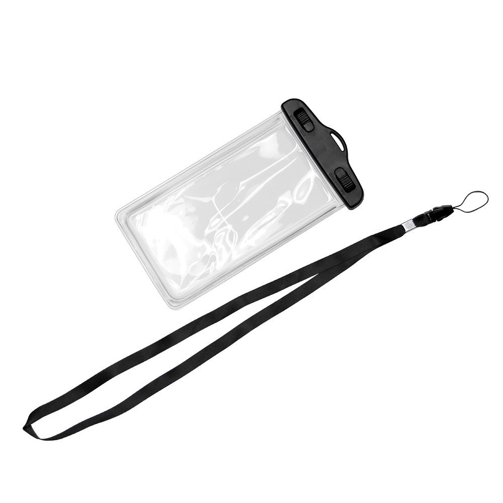 Maximalpower Universal Waterproof Case Dry Bag Pouch Glow in Dark for Cell Phone iPhone X 4,5,6,7,8 and Plus, Samsung Galaxy Note 4,5,6,8 S8/S8 Plus, Google Pixel 2 HTC LG Sony Moto up to 6.0" -Black