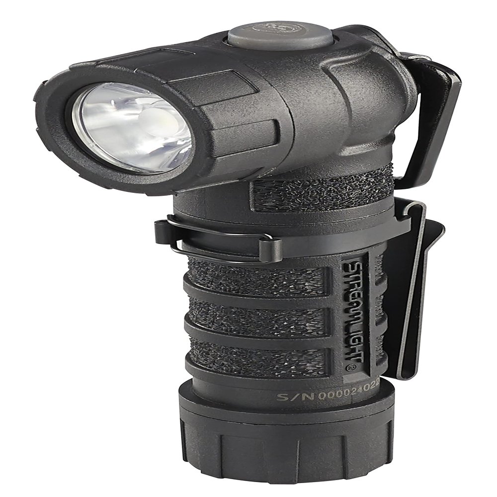 Streamlight 88830 PolyTac 90 500-Lumen 7000-Candela Right-Angle LED Flashlight with Non-Rechargeable Batteries, Easy-Open Box, Black