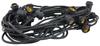American Lighting LS2-M-24-48-BK Commercial Grade Light String with 25-Sockets, Medium Base, 48-Feet , Black view 1
