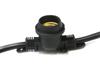 American Lighting LS2-M-24-48-BK Commercial Grade Light String with 25-Sockets, Medium Base, 48-Feet , Black view 2