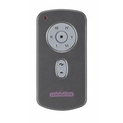 Fanimation Hand Held 6 Speed DC Motor Ceiling Fan Remote and Transmitter - Charcoal