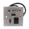Multimedia Information Panel Outlet, Multifunctional Socket (USB,hdmi,Audio,vga,net Port) Wall Multi-Media Plug for Home Furnishing, Hotel, Office, view 1