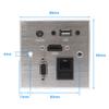 Multimedia Information Panel Outlet, Multifunctional Socket (USB,hdmi,Audio,vga,net Port) Wall Multi-Media Plug for Home Furnishing, Hotel, Office, view 4
