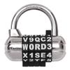 Master Lock Padlock, Set Your Own Word Combination Lock, 2-1/2 in. Wide, Black, 1534DBLK view 1