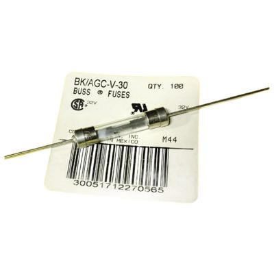 AVLIS-CO 5pcs BK/AGC-V-30 AGC-V-30 Fuse Glass 30A 32VAC 3AB 3AG