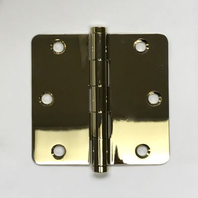Solid Brass Door Hinges - 3 1/2" x 3 1/2" - Lifetime Polished Brass