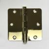 Solid Brass Door Hinges - 3 1/2" x 3 1/2" - Lifetime Polished Brass view 1