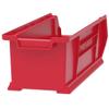 Akro-Mils 30284 Super-Size AkroBins Plastic Storage Bins, Space-Saving Stackable Bins for Garage, Classroom, Warehouse Organization, 24" L x 8" W x 7" H, Red, 4-Pack view 3