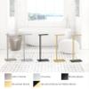 Gatco 1431MX Modern Square Base Toilet Paper Holder Stand, Matte Black, 22.25" H view 2