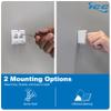 ICC 2-Port Surface Mount Box for Slim/Wide Keystone Jacks, Ivory, 25-Pack view 3