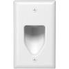 Eaton 35M1W-SP-L 1-Gang Recessed Multimedia Cable Wall Plate, White view 2