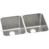 Elkay ELUH3220 Gourmet Double Basin Under Mount Kitchen Sink, 31-1/4" x 20" x 7-7/8", Stainless Steel view 1