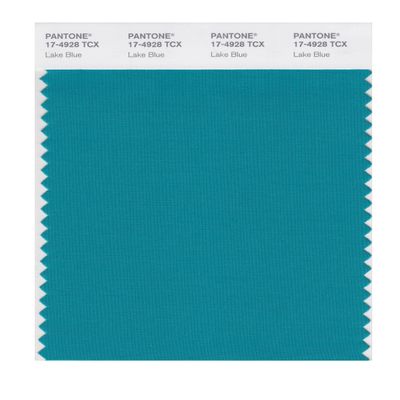 PANTONE SMART 17-4928X Color Swatch Card, Lake Blue