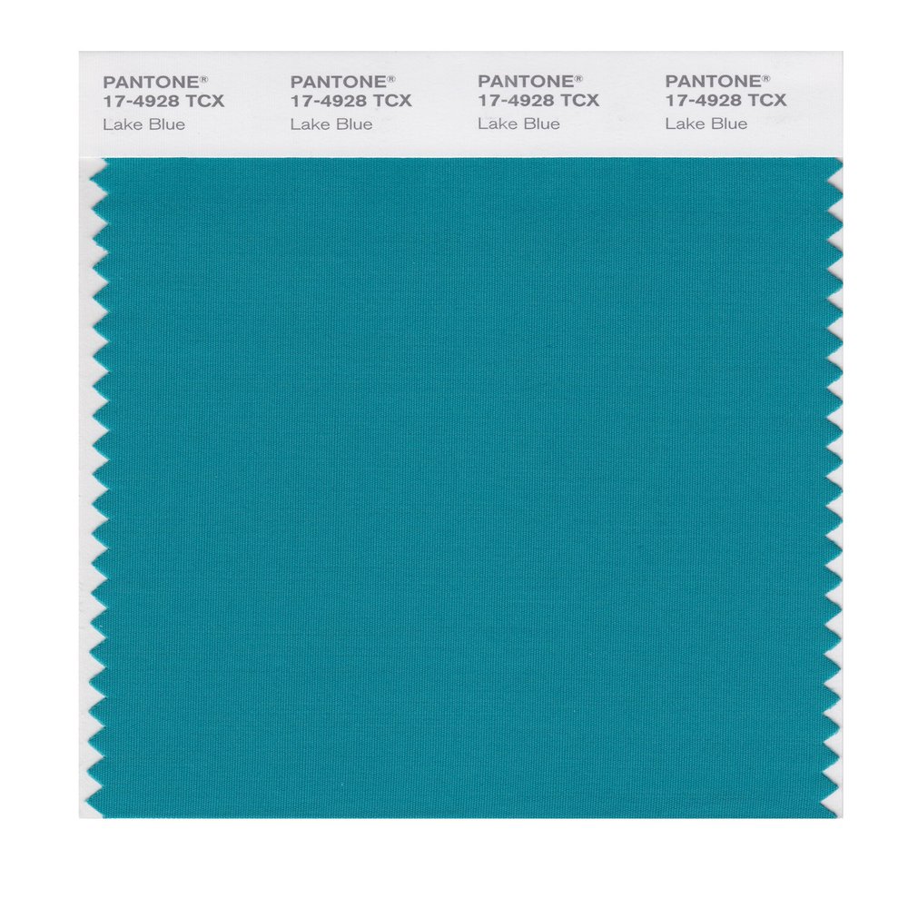 PANTONE SMART 17-4928X Color Swatch Card, Lake Blue