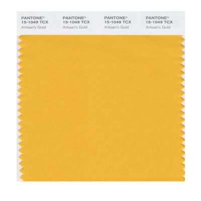 PANTONE SMART 15-1049X Color Swatch Card, Artisan's Gold