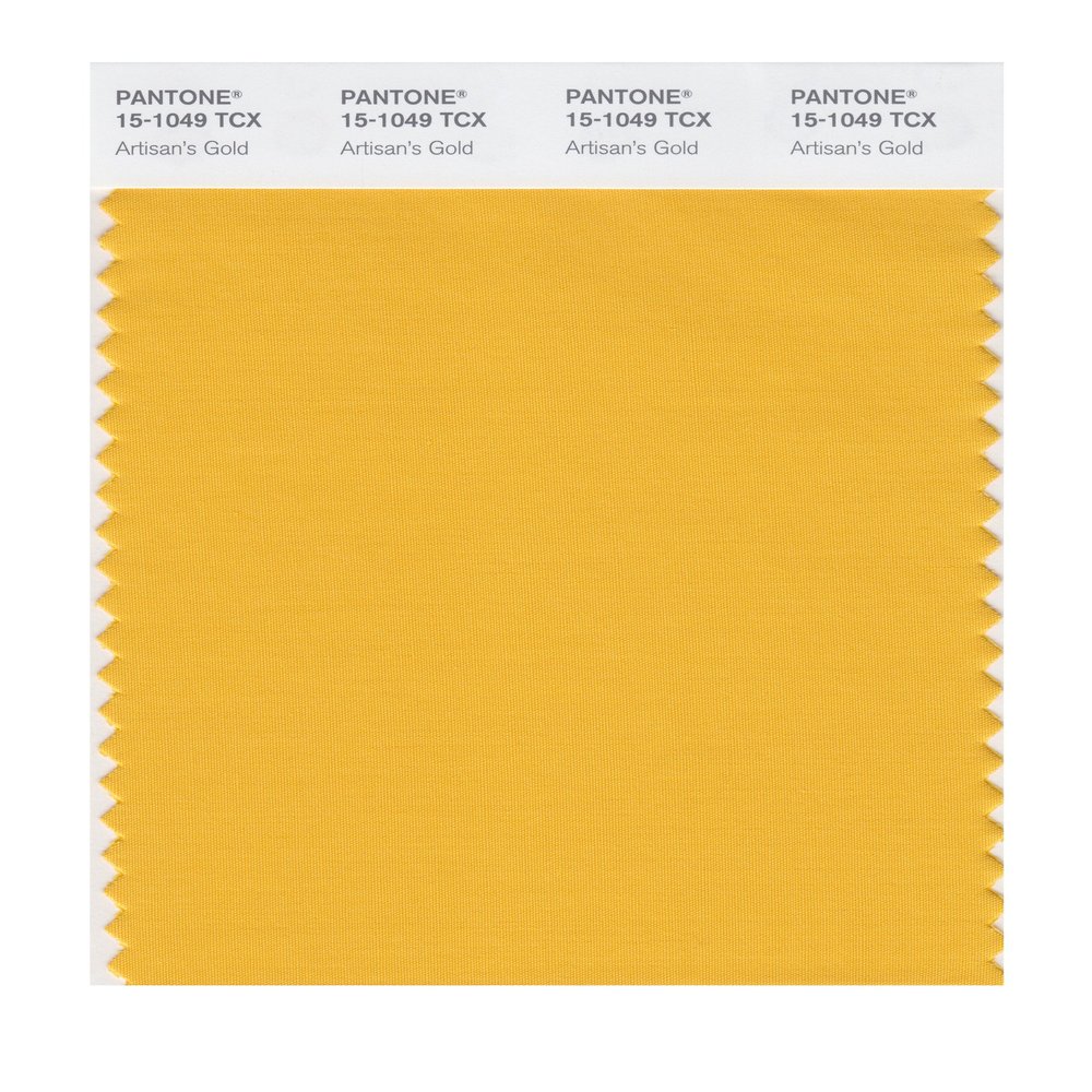 PANTONE SMART 15-1049X Color Swatch Card, Artisan's Gold