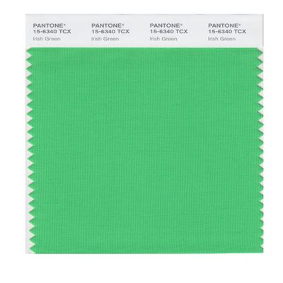PANTONE SMART 15-6340X Color Swatch Card, Irish Green