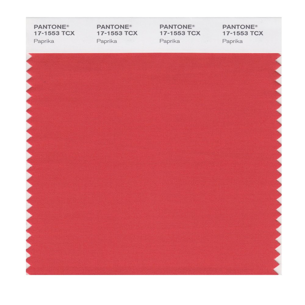 PANTONE SMART 17-1553X Color Swatch Card, Paprika