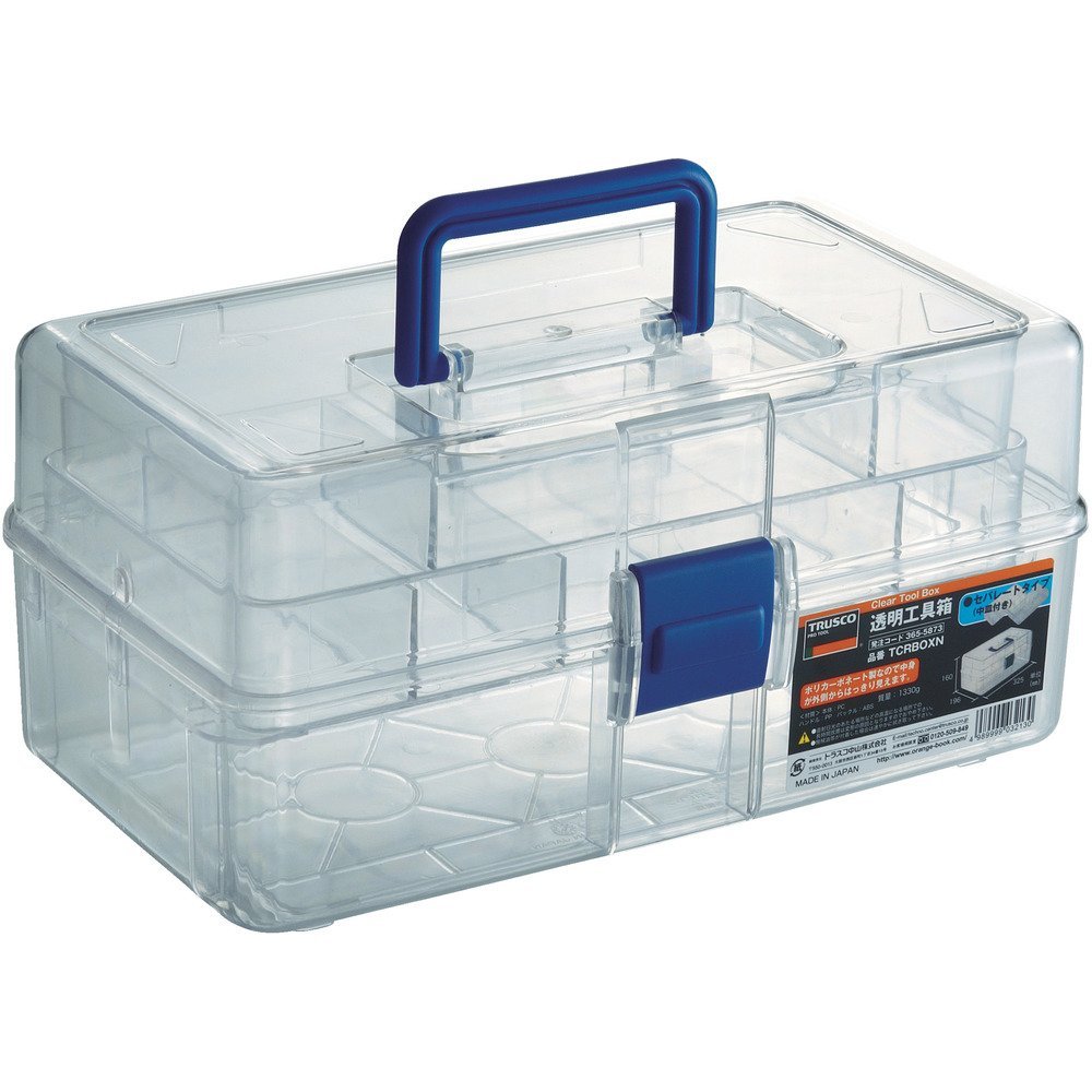 TRUSCO Clear Tool Box TCRBOXN