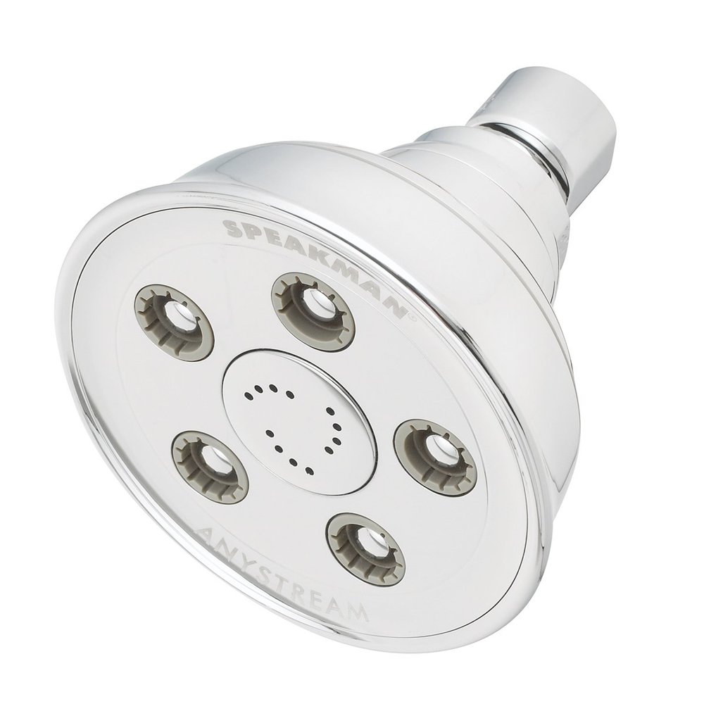 Speakman, Polished Chrome S-3014-E2 Caspian Anystream Multi-Function Shower Head, 2.0 GPM